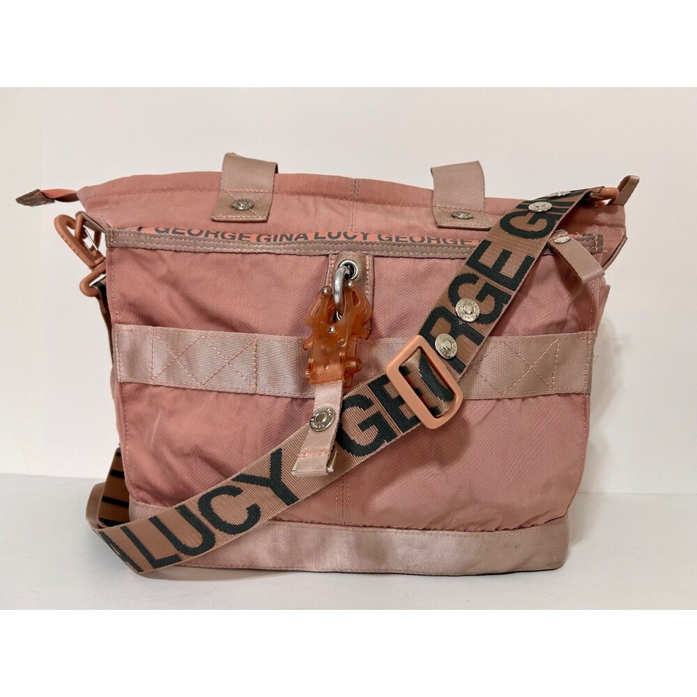 George Gina & Lucy GGL Styler Bag Strappy 2000s Hand Bag‎ y2k M/Large Pink